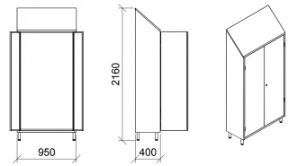 Armoire porte objets inox 2 portes - Devis sur Techni-Contact.com - 2