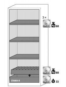 Armoire pour produits chimiques largeur 81 cm - Devis sur Techni-Contact.com - 7