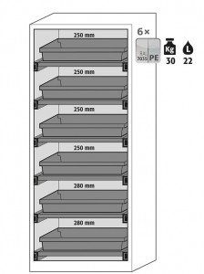 Armoire pour produits chimiques largeur 81 cm - Devis sur Techni-Contact.com - 9