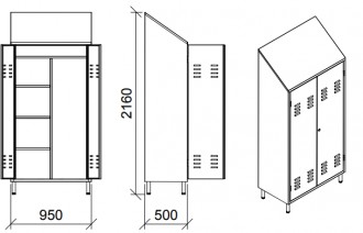 Armoire range-balais en inox - Devis sur Techni-Contact.com - 2