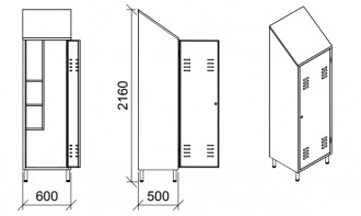 Armoire range balais inox - Devis sur Techni-Contact.com - 2