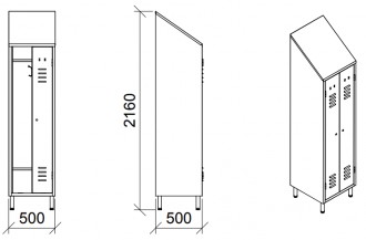 Armoire vestiaire 1 place - Devis sur Techni-Contact.com - 3