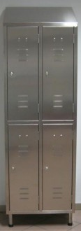 Armoire vestiaire inox 4 portes - Devis sur Techni-Contact.com - 1