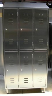 Armoire vestiaire inox 6 portes - Devis sur Techni-Contact.com - 1