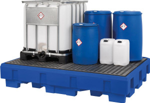 Bac de rétention polyéthylène pour 2 cubitainers 1000 Litres - Devis sur Techni-Contact.com - 4