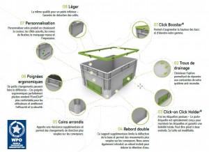 Bac plastique europe à fond plein 400 x 300 mm - Devis sur Techni-Contact.com - 4