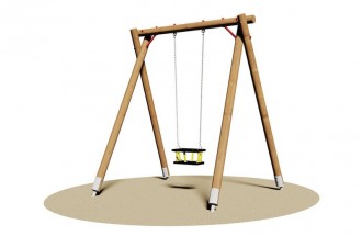 Balançoire en bois pour enfants - Devis sur Techni-Contact.com - 1