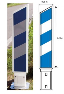 Balise d'obstacle réfléchissante - Devis sur Techni-Contact.com - 1