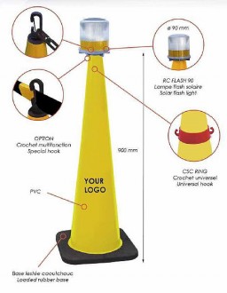 Cône de balisage classe 2 - Devis sur Techni-Contact.com - 4