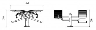 Banc extérieur abdominaux double - Devis sur Techni-Contact.com - 2