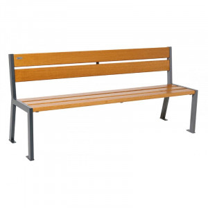 Banc acier et bois Silaos 5 lames - Devis sur Techni-Contact.com - 1