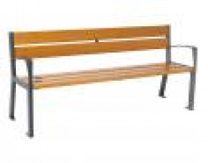 Banc acier et bois Silaos 5 lames - Devis sur Techni-Contact.com - 7