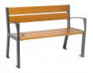 Banc acier et bois Silaos 5 lames - Devis sur Techni-Contact.com - 8