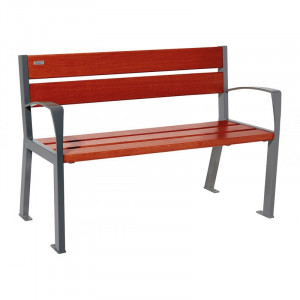 Banc acier et bois Silaos 5 lames - Devis sur Techni-Contact.com - 9