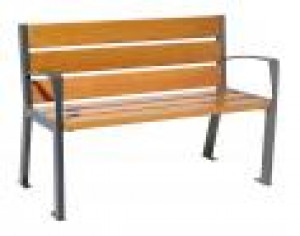 Banc acier et bois Silaos 6 lames - Devis sur Techni-Contact.com - 4