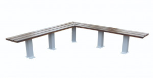 Banc angle sans accoudoirs 2000 mm