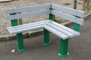 Banc angle sans accoudoirs 2000 mm