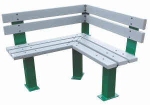 Banc angle sans accoudoirs 1100 mm