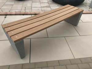 Banc Areca béton et bois - Devis sur Techni-Contact.com - 1