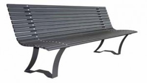 Banc avec assise et dossier en tubes ovales  - Devis sur Techni-Contact.com - 1