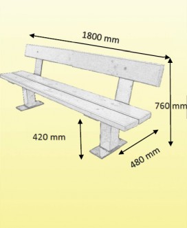 Banc avec pieds profilé acier - Devis sur Techni-Contact.com - 5