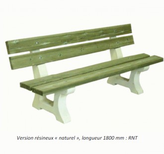 Banc béton armé et bois - Devis sur Techni-Contact.com - 1