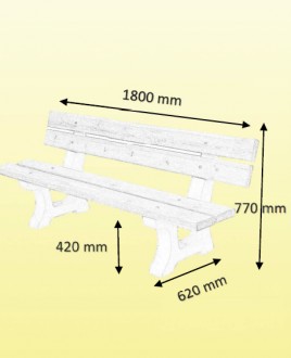 Banc béton armé et bois - Devis sur Techni-Contact.com - 2