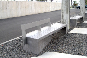 Banc béton public avec dossier - Devis sur Techni-Contact.com - 1