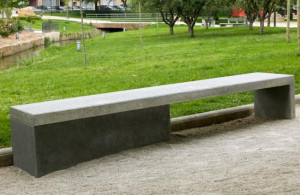 Banc béton public sans dossier - Devis sur Techni-Contact.com - 1