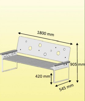 Banc bois, acier, alu - Devis sur Techni-Contact.com - 2