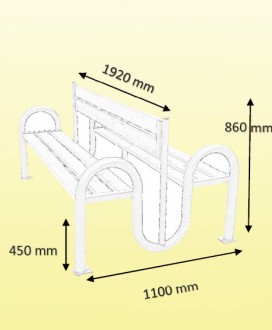 Banc bois double - Devis sur Techni-Contact.com - 2