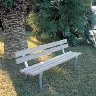 Banc bois jardin public - Devis sur Techni-Contact.com - 1