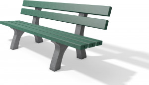 Banc classique en plastique recyclé  - Devis sur Techni-Contact.com - 2