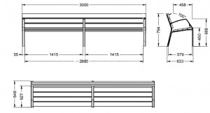  Banc d'exterieur en bois avec pieds en aluminium  - Devis sur Techni-Contact.com - 2