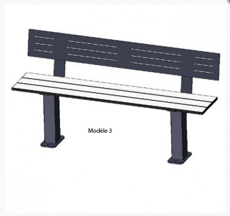 Banc de jardin à sceller - Devis sur Techni-Contact.com - 2