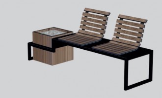 Banc de jardin avec jardinière intégrée - Devis sur Techni-Contact.com - 1