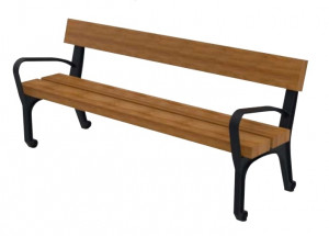 Banc de jardin fonte et bois - Devis sur Techni-Contact.com - 1