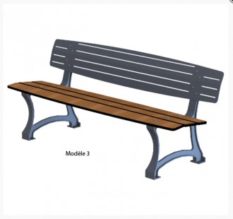 Banc de jardin pied fonte - Devis sur Techni-Contact.com - 2