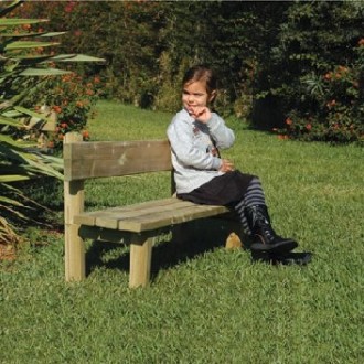 Banc de parc pour aire de jeux