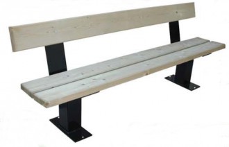 Banc de rue en bois et acier - Devis sur Techni-Contact.com - 2