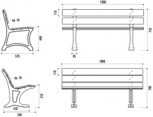 Banc de ville en compact - Devis sur Techni-Contact.com - 3