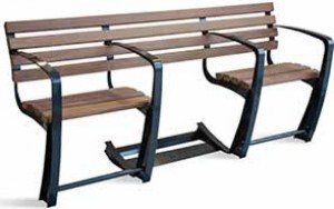 Banc de ville senior