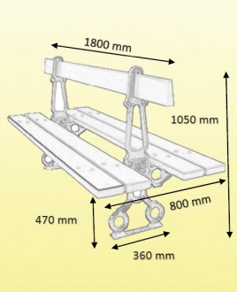 Banc dos à dos en bois - Devis sur Techni-Contact.com - 2