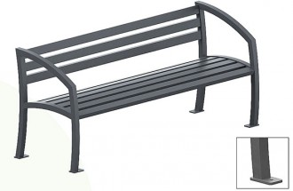 Banc en acier galvanisé 1800 mm - Devis sur Techni-Contact.com - 3