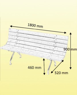 Banc en bois 8 lames - Devis sur Techni-Contact.com - 4