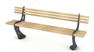 Banc en bois à fixer - Devis sur Techni-Contact.com - 1