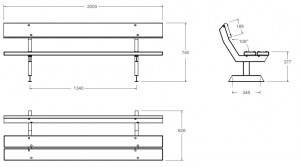 Banc en bois avec dossier - Devis sur Techni-Contact.com - 2