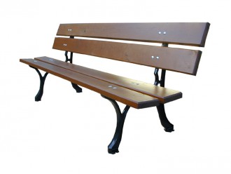 Banc en bois pieds fonte - Devis sur Techni-Contact.com - 1