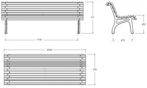 Banc en bois pin - Devis sur Techni-Contact.com - 2