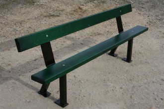 Banc en lame de bois avec pieds acier - Devis sur Techni-Contact.com - 1